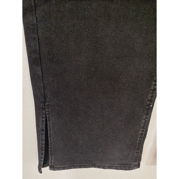 Fashion SuperNova Jean Womens 20 Side‎ Split Black Y2K Denim Straight Leg - Picture 4 of 13